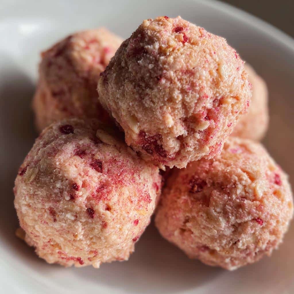 Healthy Strawberry Cheesecake Protein Balls - detail 1