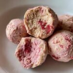 Healthy Strawberry Cheesecake Protein Balls