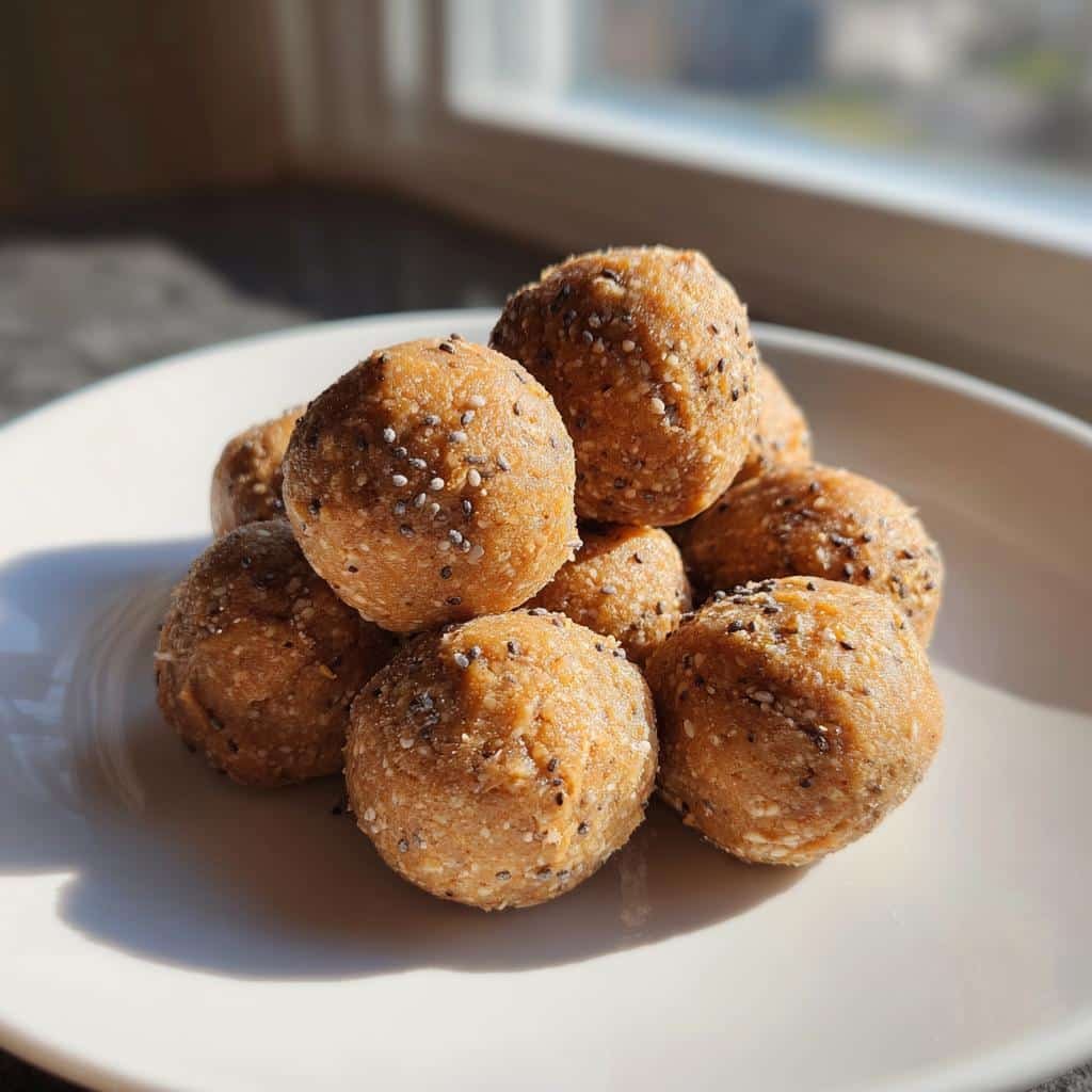 Healthy Sugar-Free Peanut Butter Protein Bites - detail 1
