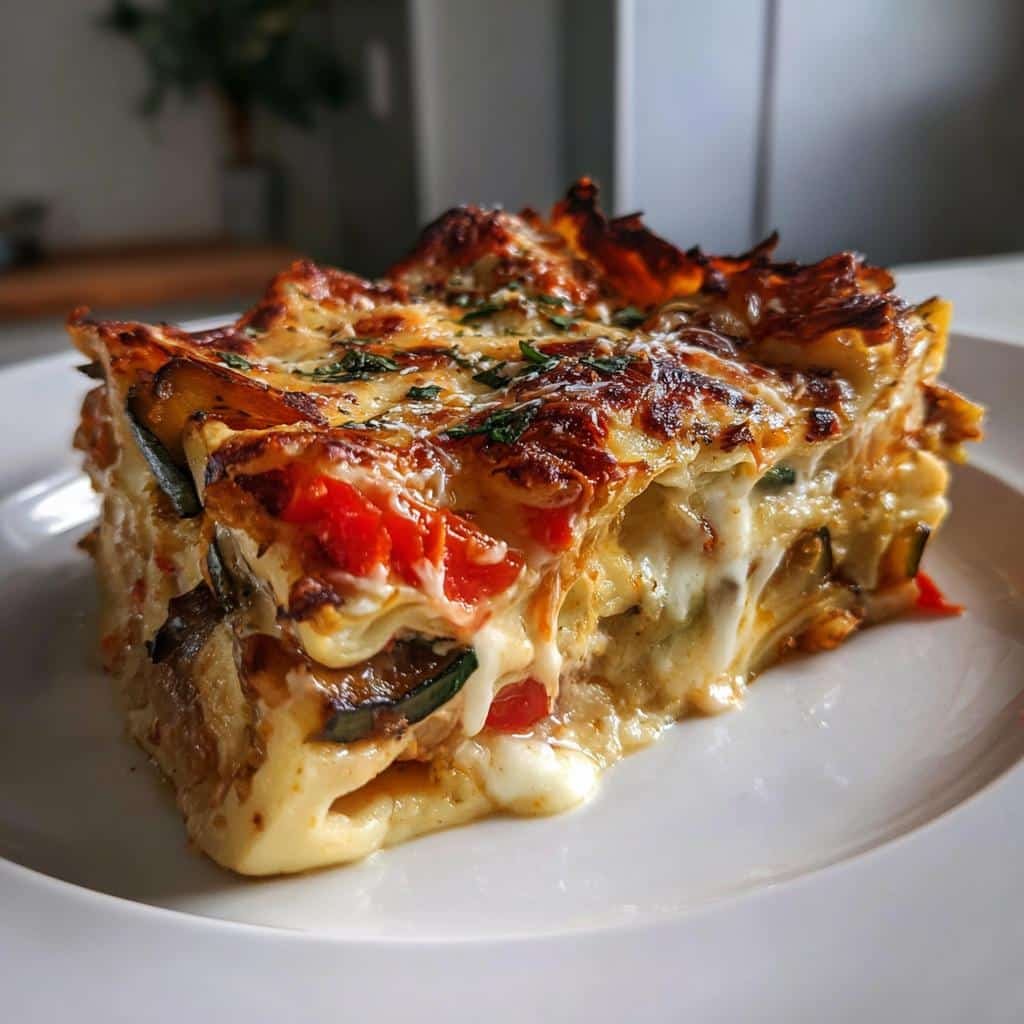 Healthy Summer Grilled Vegetable Lasagna - detail 1