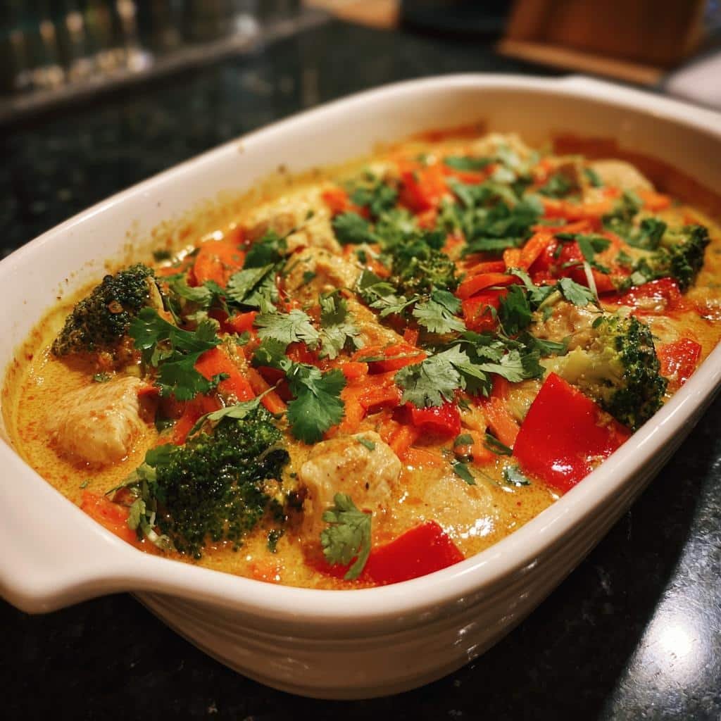 Healthy Thai Coconut Curry Chicken Casserole - detail 1