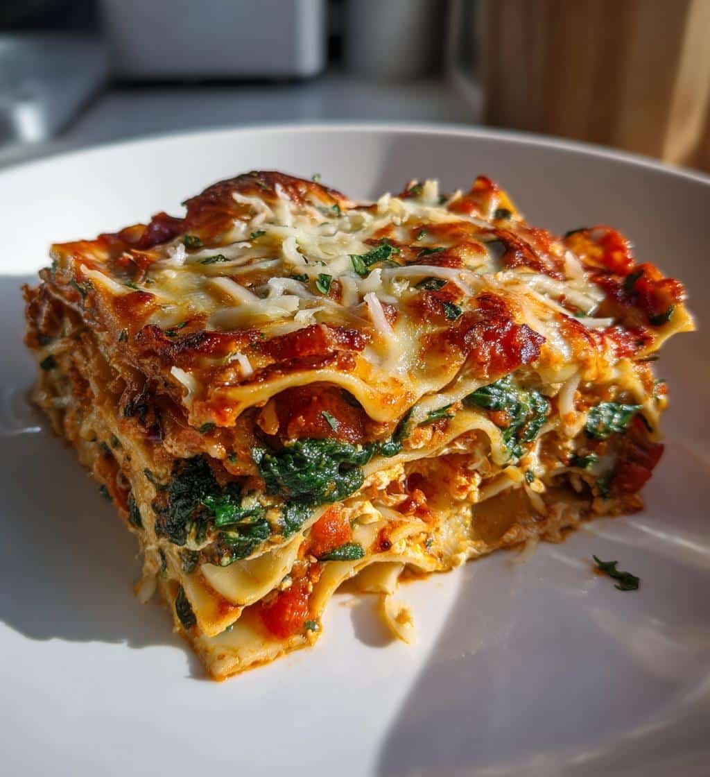 Healthy Tofu Ricotta Lasagna (Nut-Free Vegan) - detail 1
