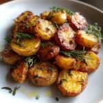 Healthy Truffle Oil Herb Roasted Potatoes