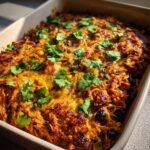 Healthy Vegan BBQ Pulled Mushroom Casserole