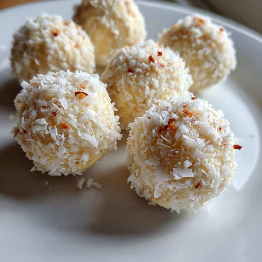 Healthy White Chocolate Cheesecake Truffles