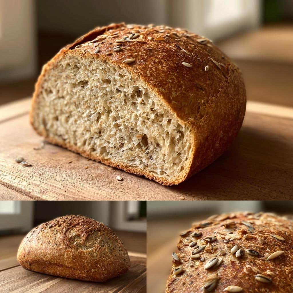 Healthy Whole Grain Soft Seedy Sandwich Bread