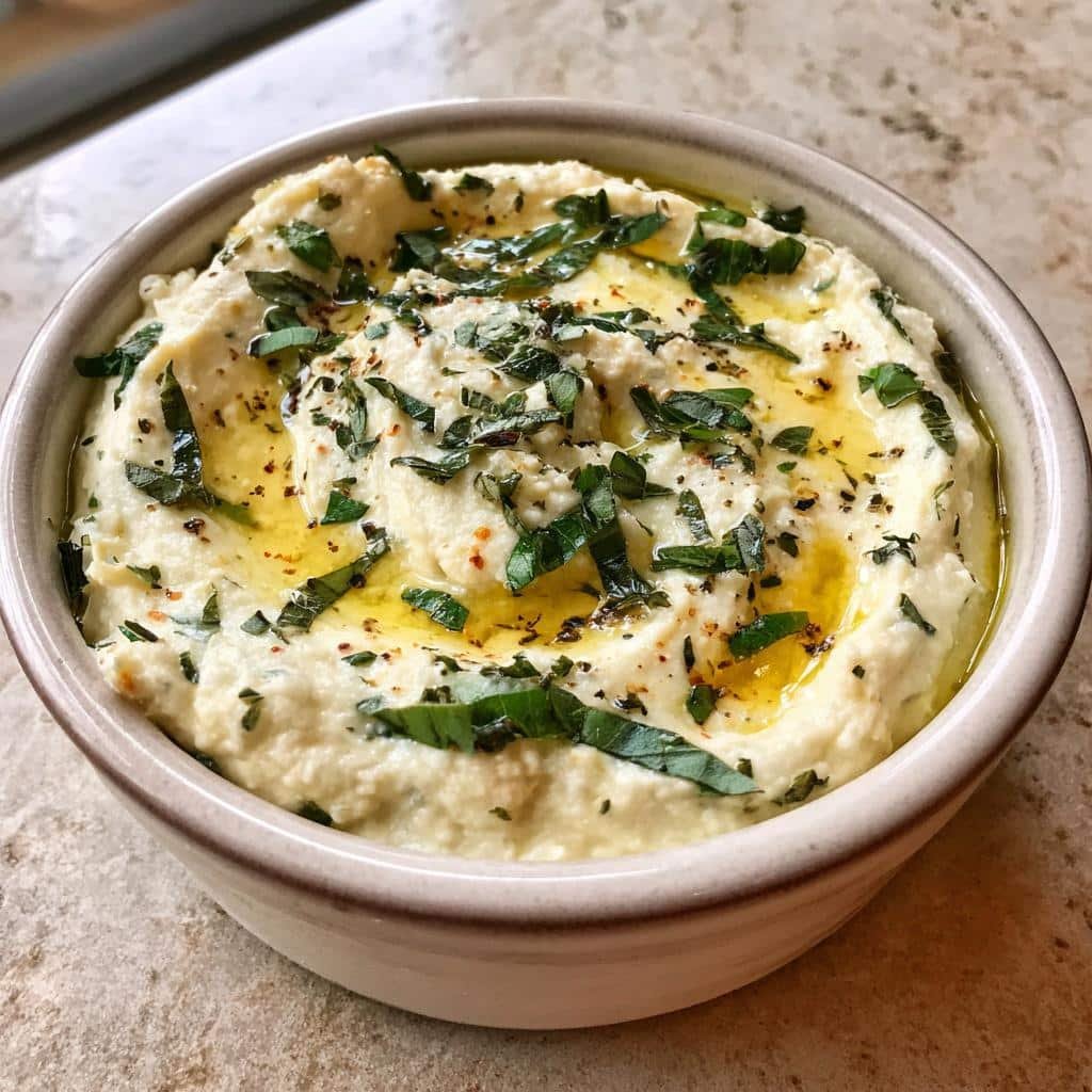 Healthy erb-Infused White Bean Dip - detail 1