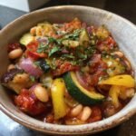 Homemade Healthy Crockpot Ratatouille with Cannellini Beans