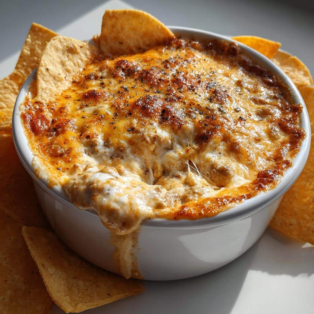 Hot Sausage Beer Cheese Dip - detail 1