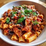 Italian Tuna Pasta with Eggplant