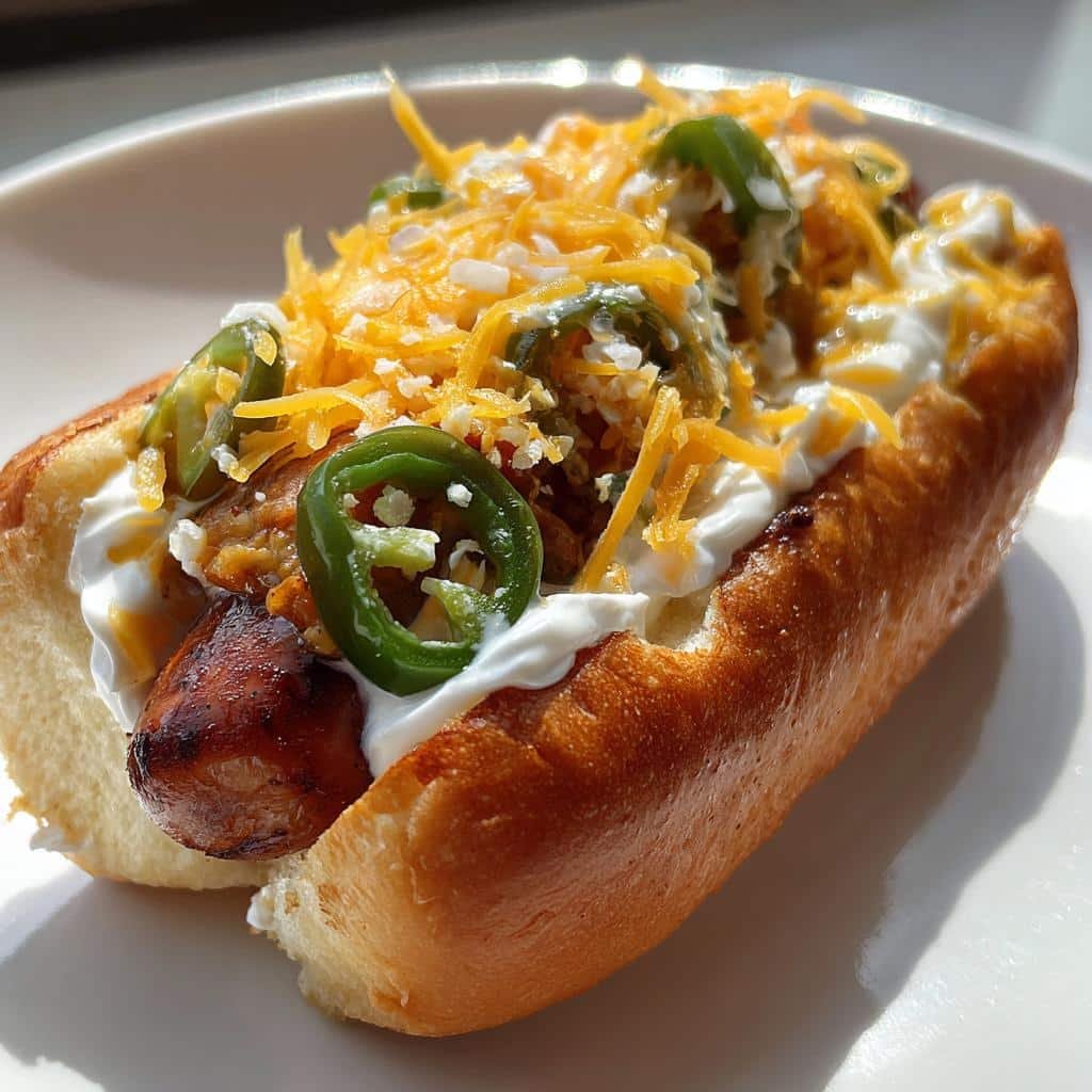 Spicy Jalapeño Cream Cheese Hotdogs in 20 Minutes Flat 4 Jalapeño and cream cheese hotdog - detail 1