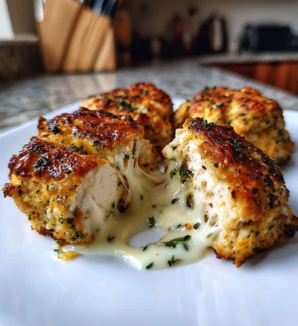 Melted Mozzarella & Ranch Chicken Bombs