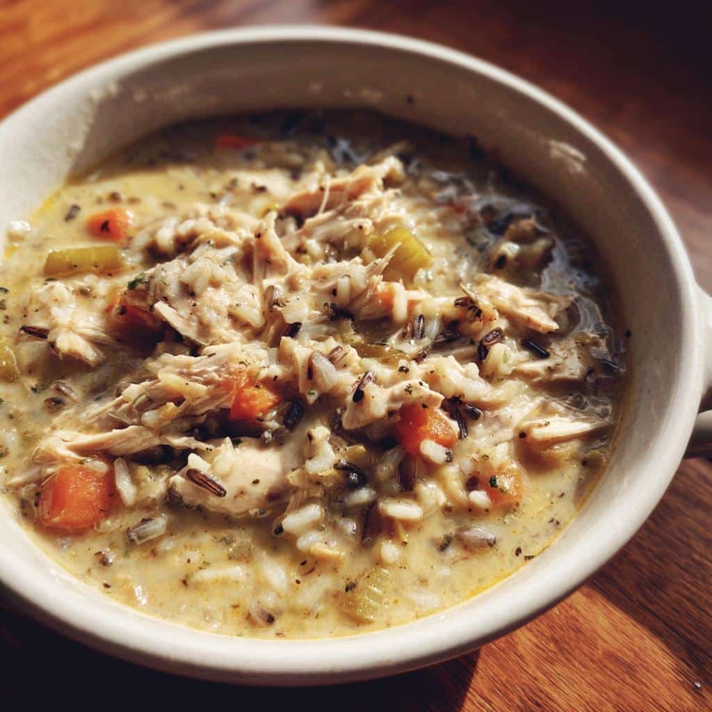 Panera Chicken & Wild Rice Soup - detail 1