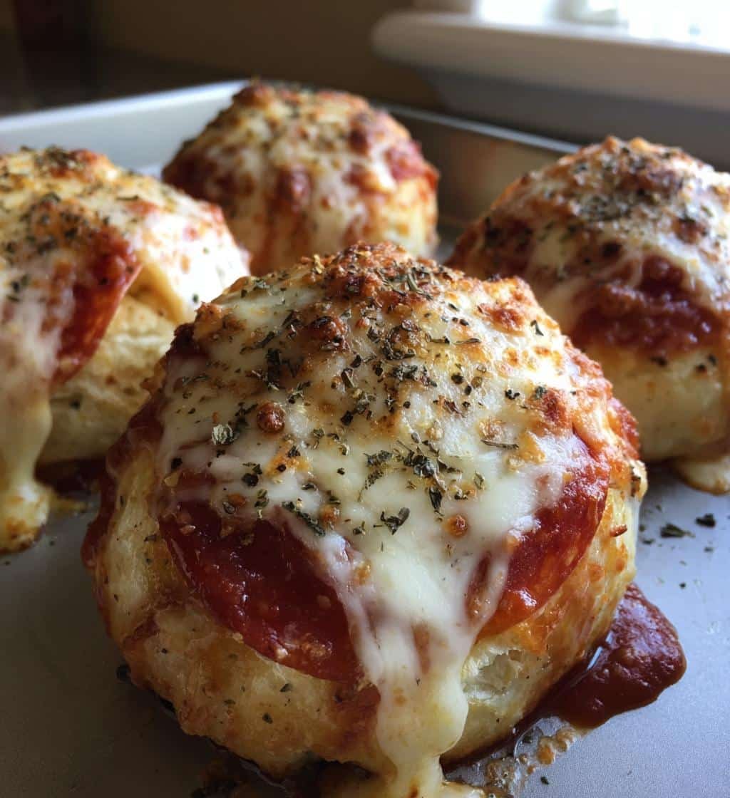 QUICK Cheesy pepperoni Pizza Bombs