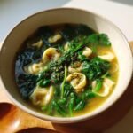 Quick Healthy Spinach & Pasta Italian Soup