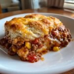 Quick Sloppy Joe Biscuit Casserole