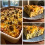 Sausage, Egg, and Cream Cheese Hashbrown Casserole