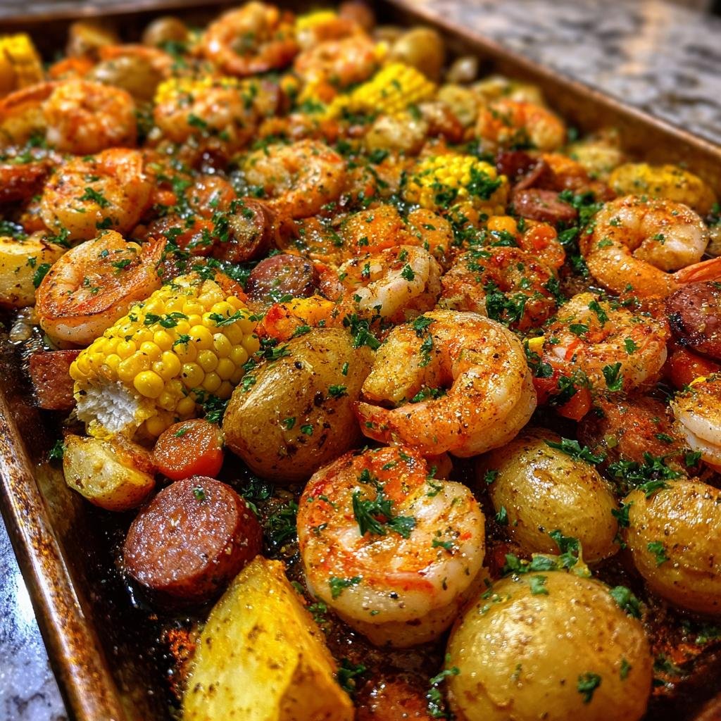 Sheet Pan Shrimp Boil