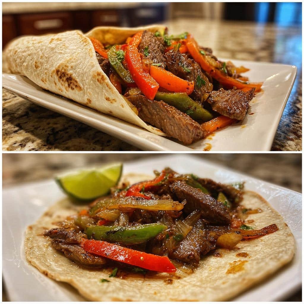 Steak fajitas - detail 1