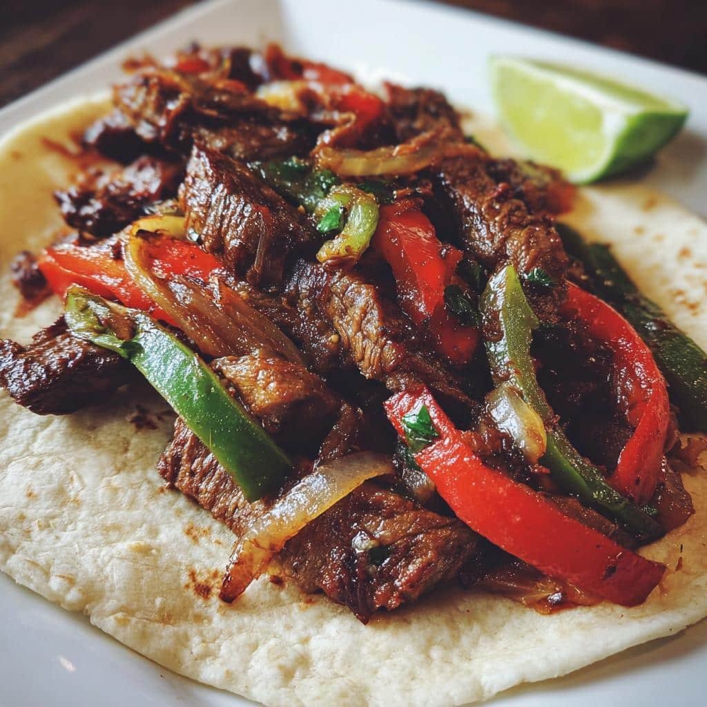 Steak fajitas