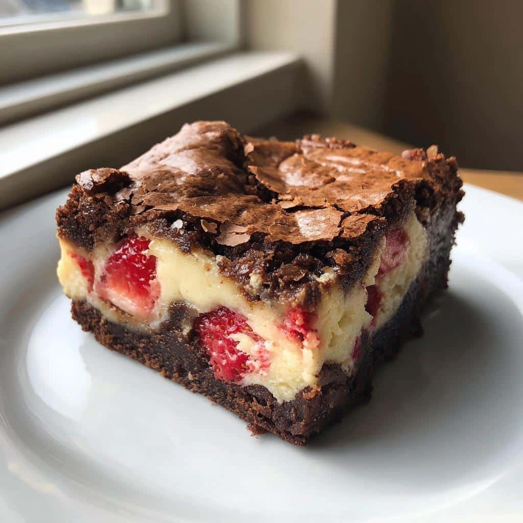 Strawberry Cheesecake Brownies