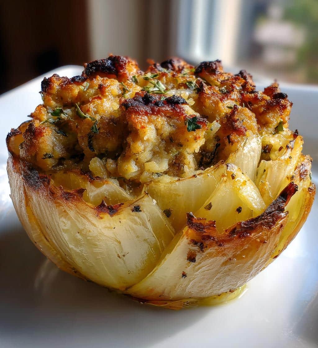 Stuffed Onions with Ground Turkey (Healthy) - detail 1