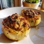 Stuffed Onions with Ground Turkey (Healthy)