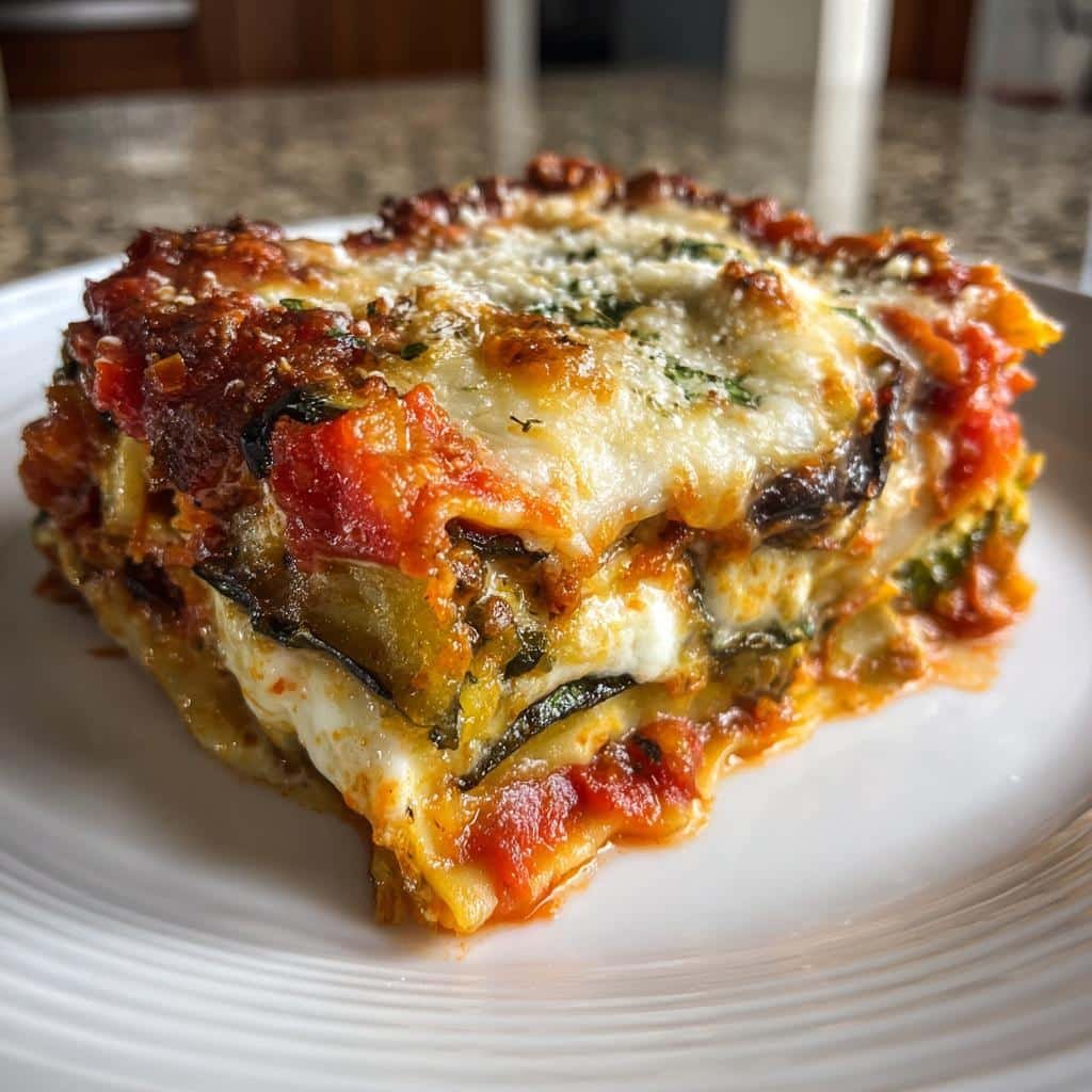 Summer Grilled Vegetable Lasagna - detail 1