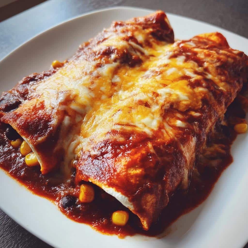 Sweet Potato, Corn, and Black Bean Enchiladas - detail 1