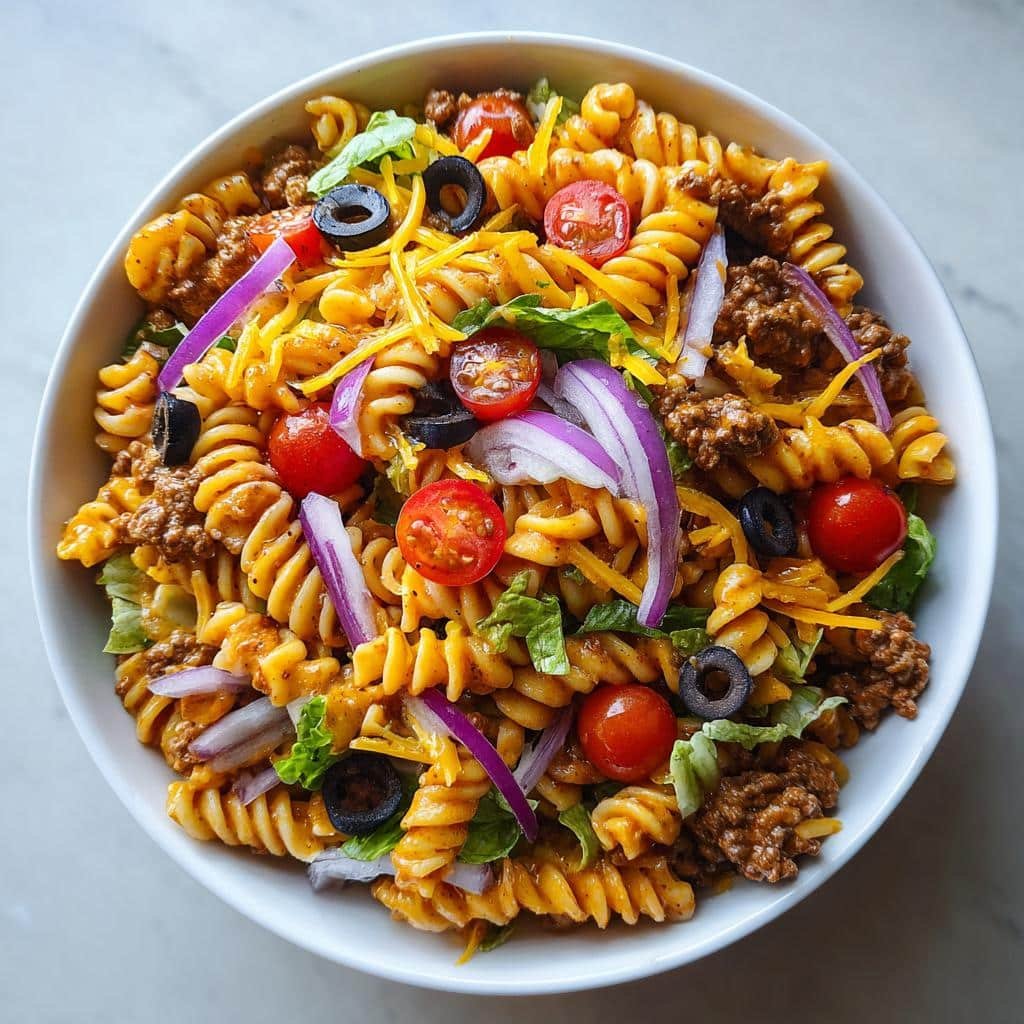 Irresistible 30-Minute Taco Pasta Salad Recipe 4 Taco Pasta Salad - detail 1