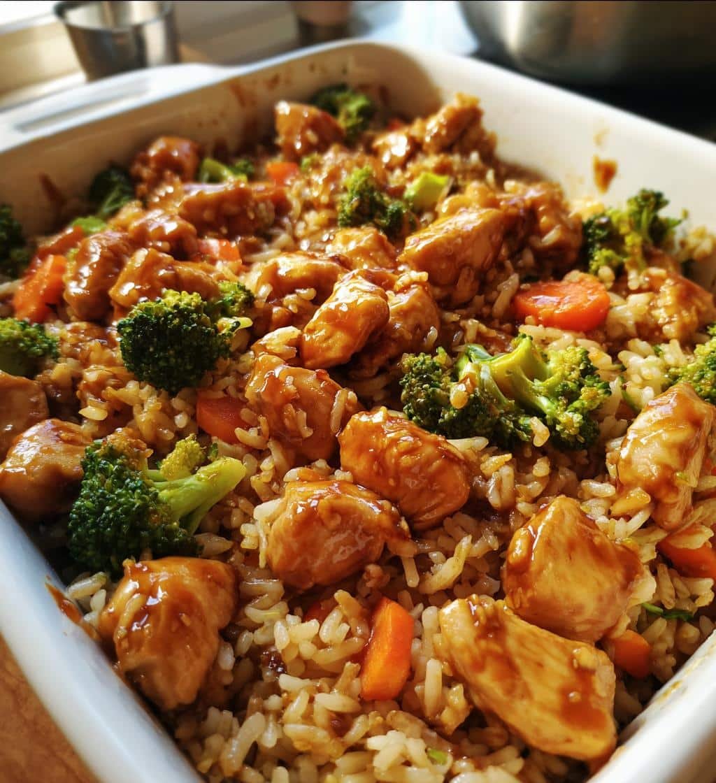 Teriyaki Chicken and Rice Casserole - detail 1