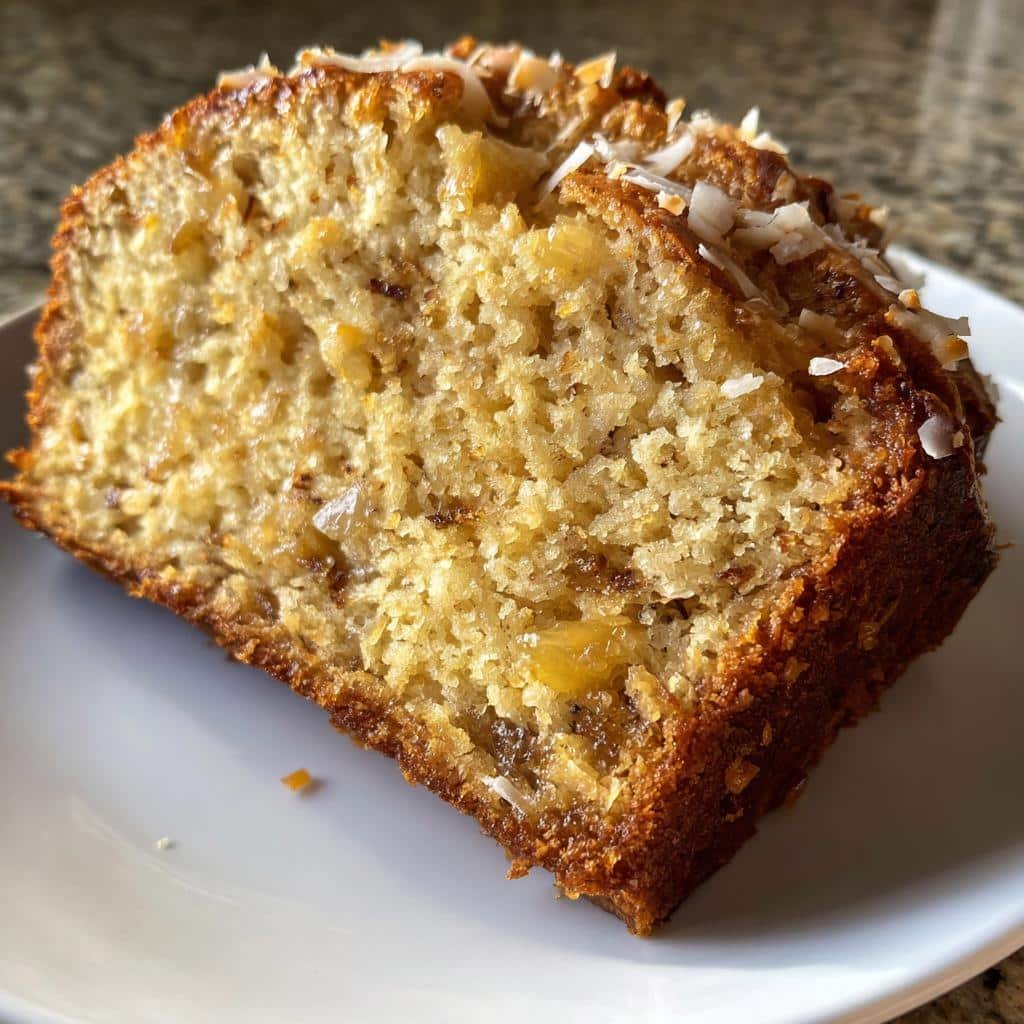 Tropical Hawaiian Banana Bread