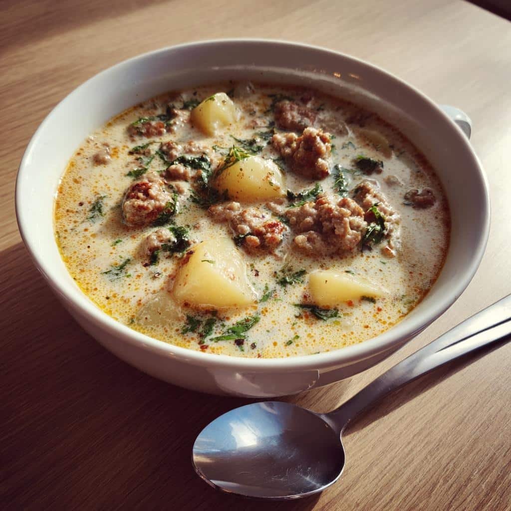 crockpot creamy italian sausage potato soup