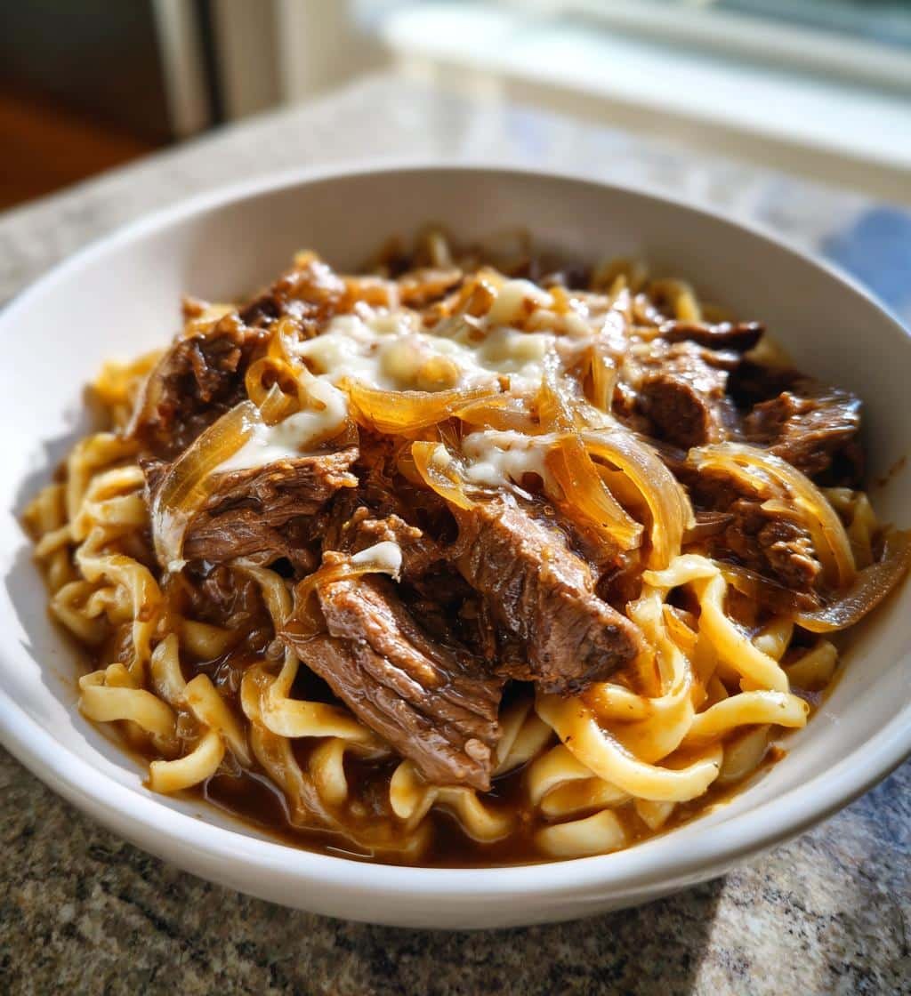 french onion beef and noodles