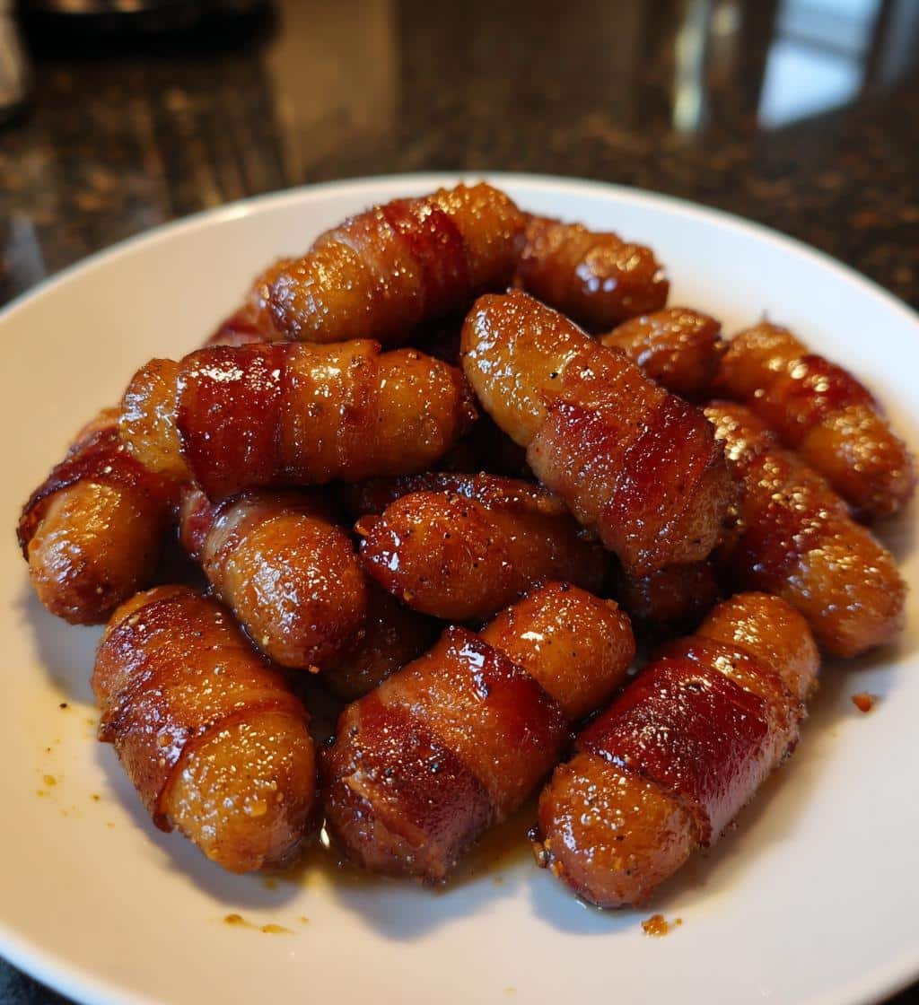 Bacon Wrapped Little Smokies - detail 1