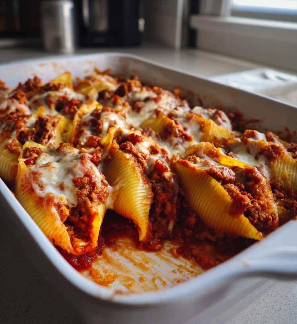 Beef-Stuffed Shells with Creamy Ricotta Filling - detail 1