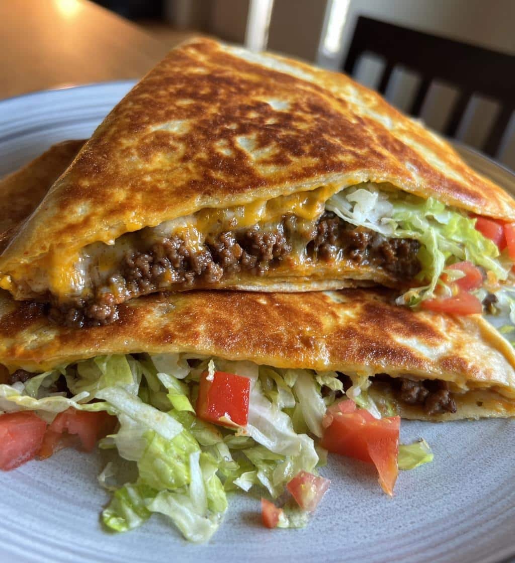 Beef and Cheese Crunch Wrap