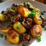Breakfast Roasted Potatoes with Mushrooms