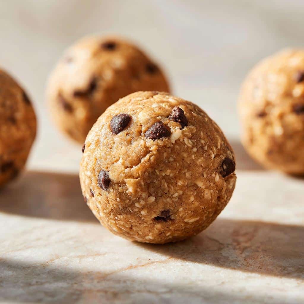 CHealthy hocolate Chip Cookie Dough Protein Balls - detail 1