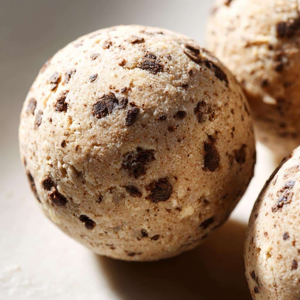 CHealthy hocolate Chip Cookie Dough Protein Balls