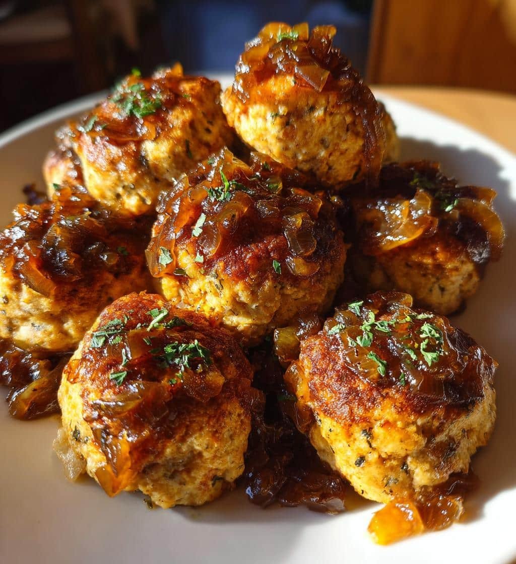 Caramelized Onion Turkey Meatballs - detail 1