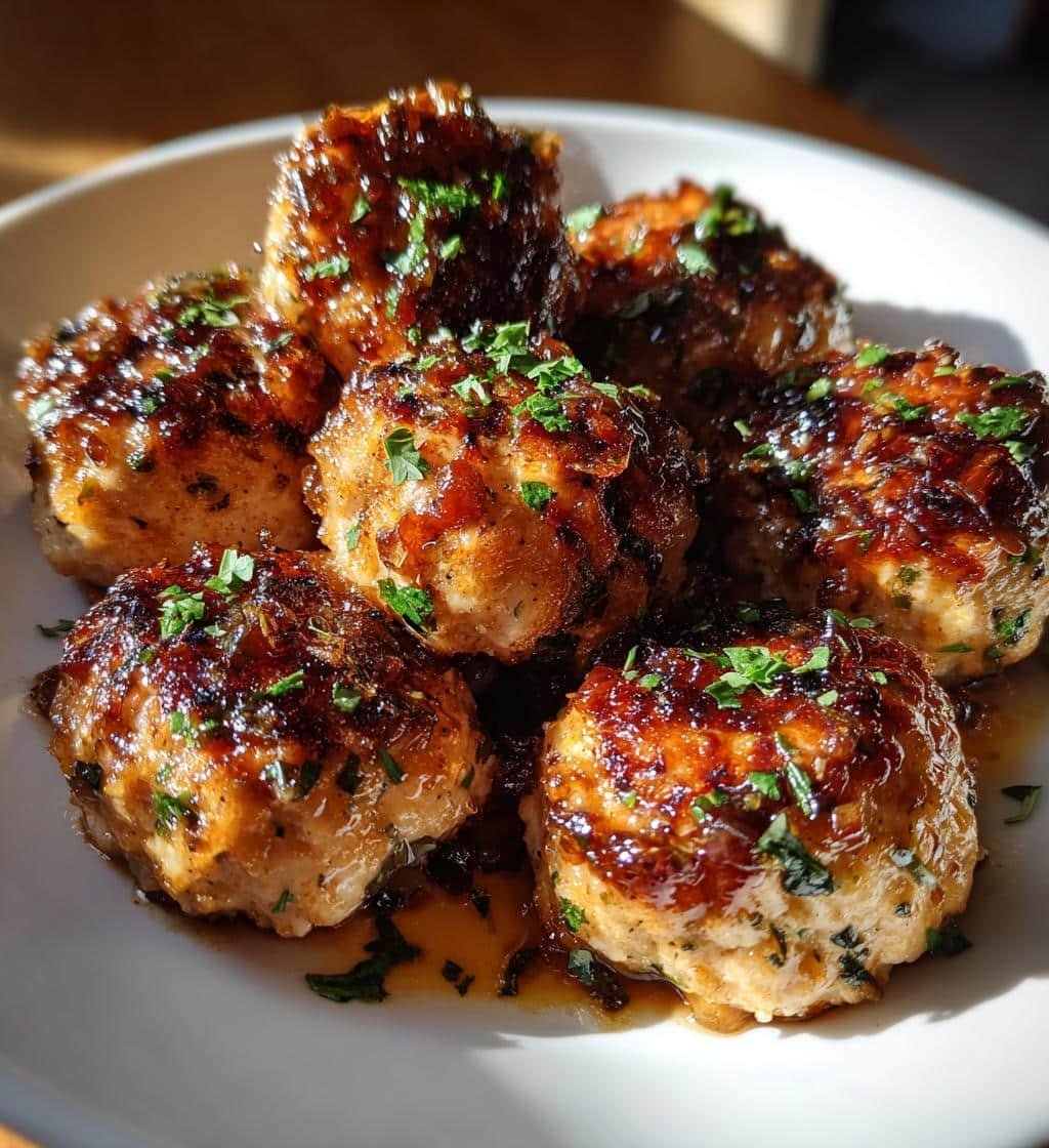 Caramelized Onion Turkey Meatballs