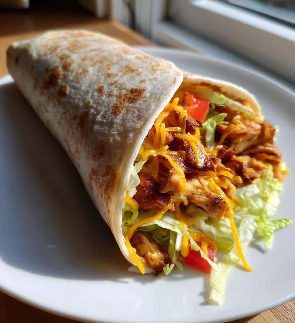 Cheesy Garlic Chicken Wraps - detail 1