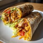 Cheesy Garlic Chicken Wraps
