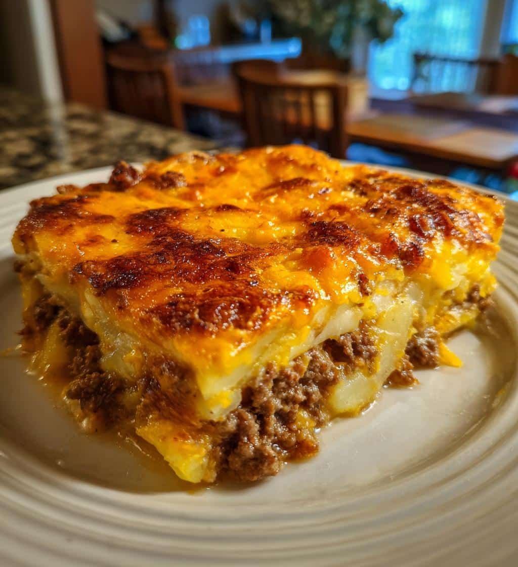 Cheesy Hamburger Potato Casserole - detail 1