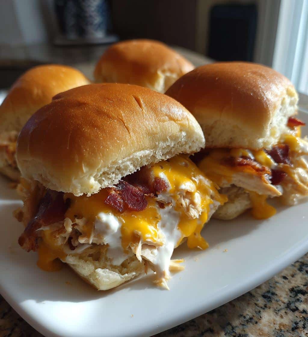 Chicken Bacon Ranch Sliders