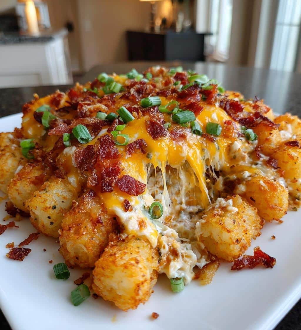 Chicken Bacon Ranch Tater Tot Casserole - detail 1