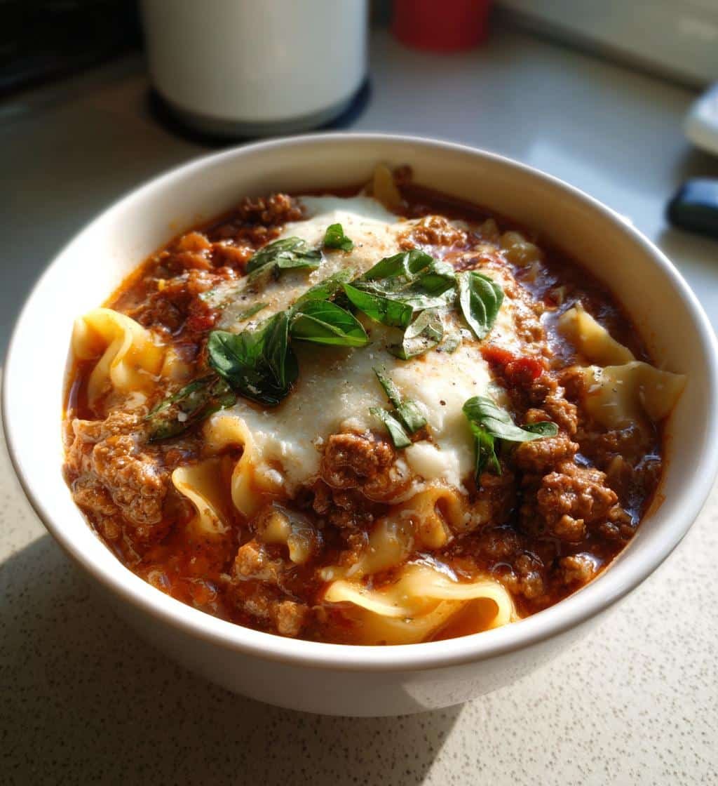 Chicken Lasagna Soup