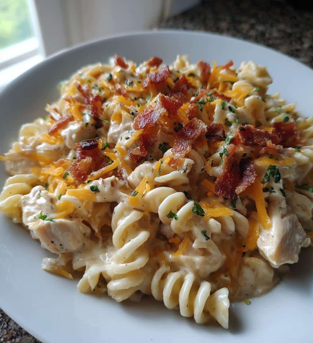 Chicken & bacon ranch pasta