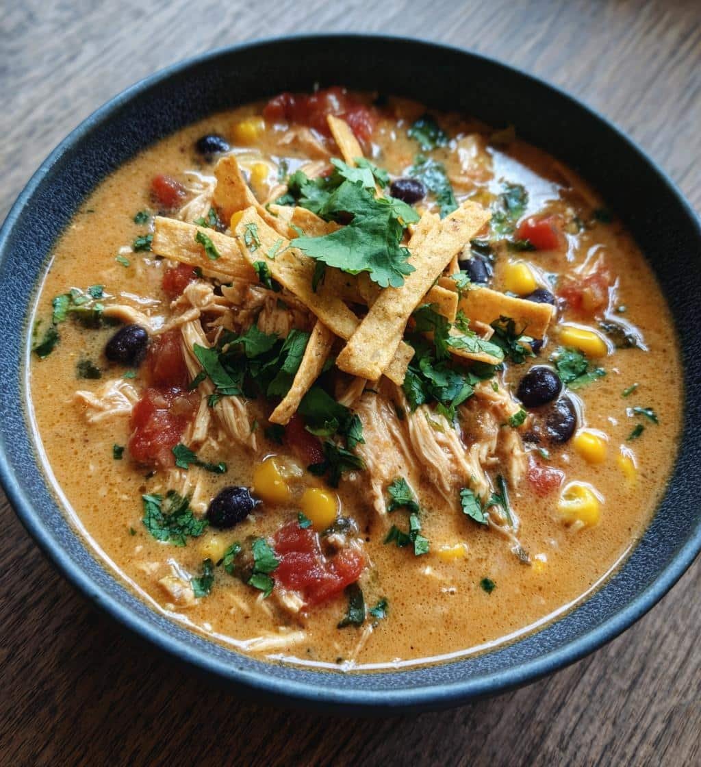 Quick 35-Min Creamy Chicken Tortilla Soup to Wow You Tonight 4 Creamy Chicken Tortilla Soup - detail 1